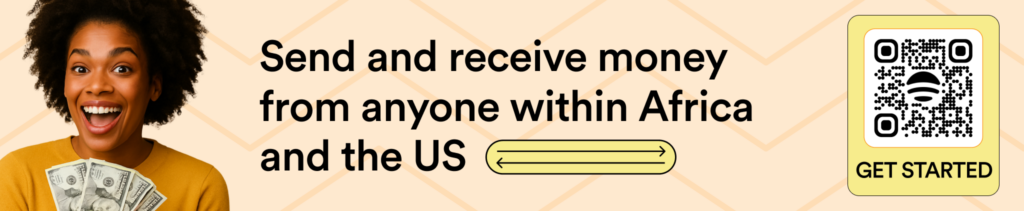 click to start sending and receiving money from the us and africa