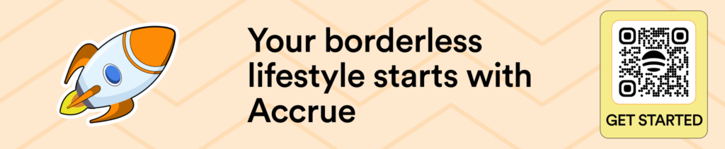 click to get started with accrue